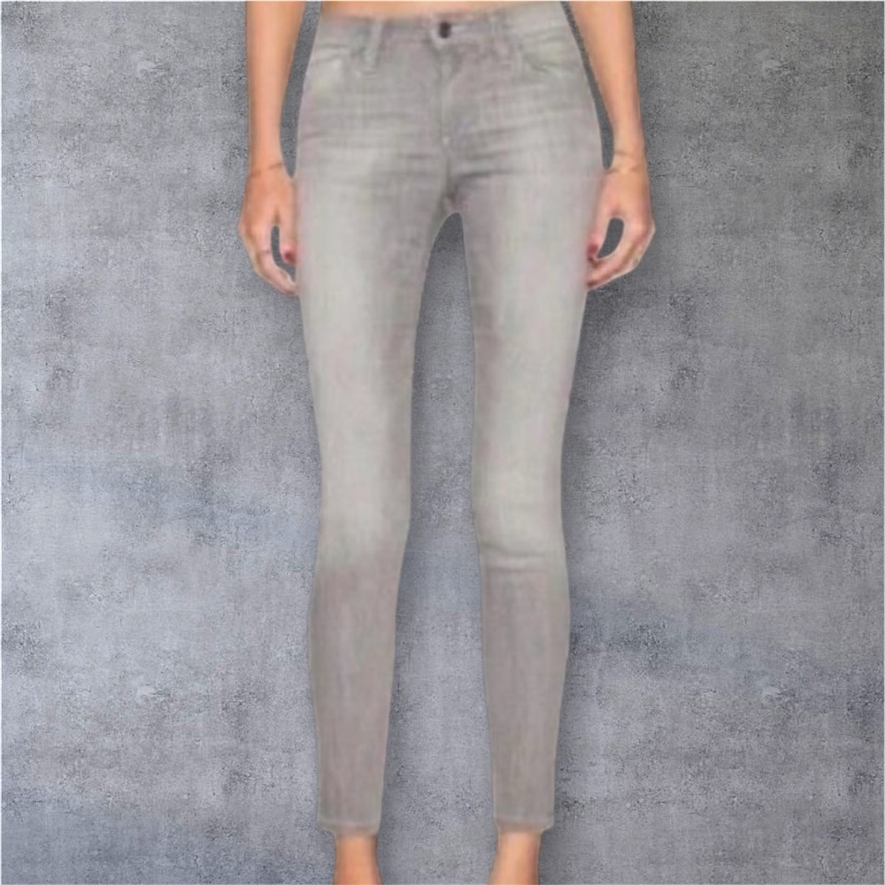 KENSIE The Effortless Ankle Gray Skinny Denim Jeans